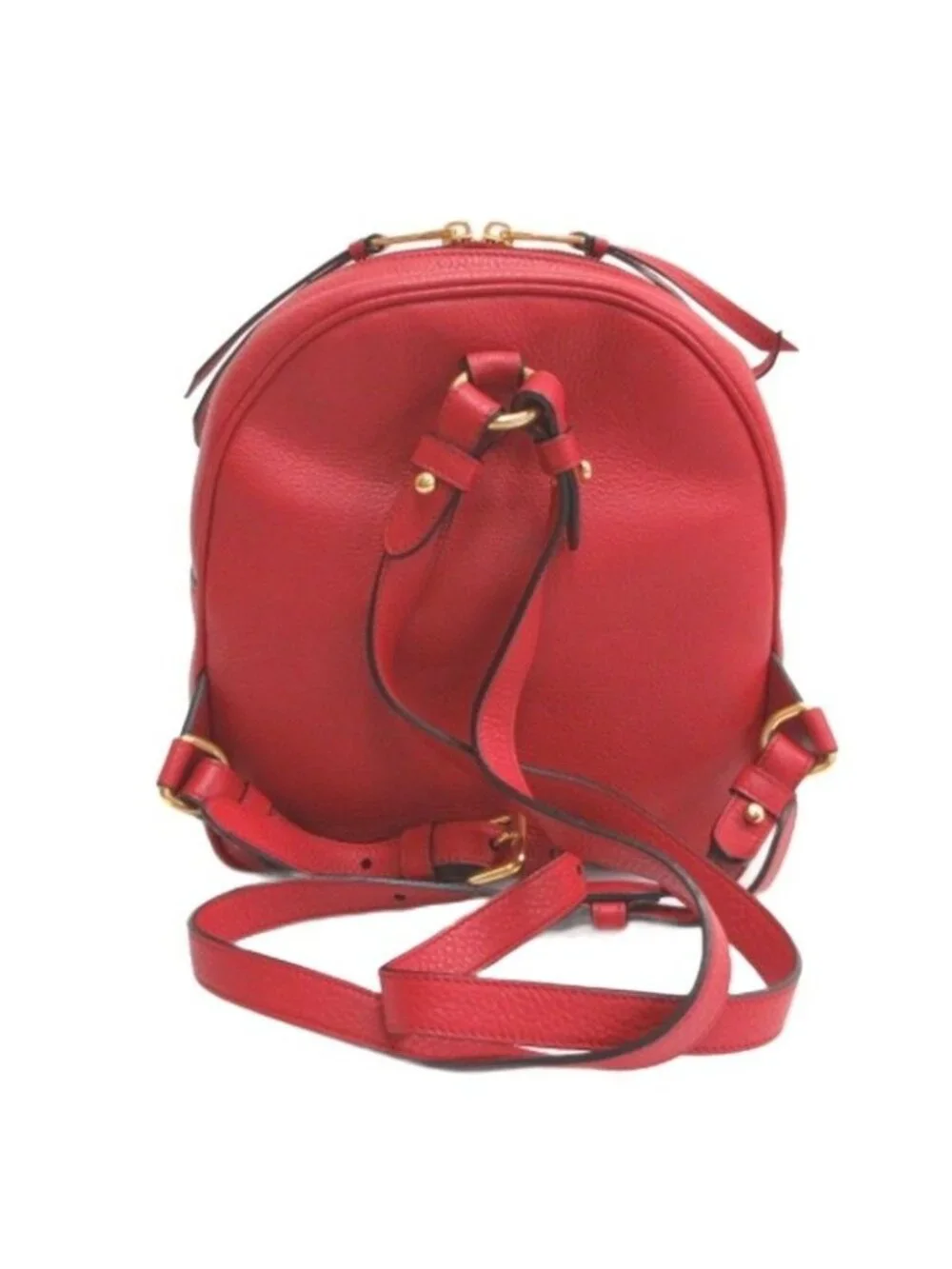 Prada Logo Leather Backpack